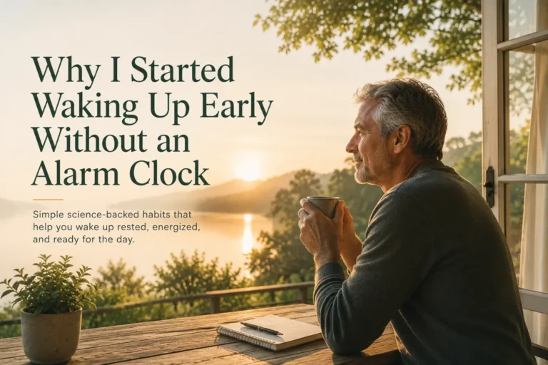 why I started walking up early whitout an alarm clock